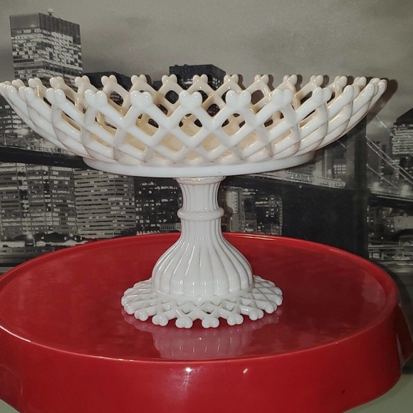 Westmoreland Kitchen Vintage Westmoreland Milk Glass Compote Bowl